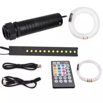 6W Car RGBW LED Ceiling Light Meteor Fiber Optic Light Kit Bluetooth APP Control
