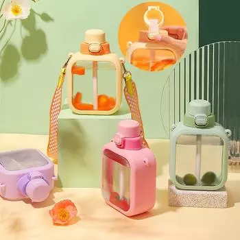 700ml Water Bottle For Girls Free Shipping Items Children Tumbler With Straw Cute Travel Mug Portable Sport Drink Cup Wholesale without stickers