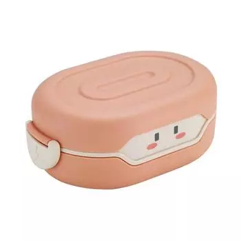 780 мл милый ланч-бокс Bento Kawaii для детей школьного возраста, японский стиль, детский сад, детская коробка для еды с хлебом, сэндвичем, пластиковая коробка 780ml зелёный