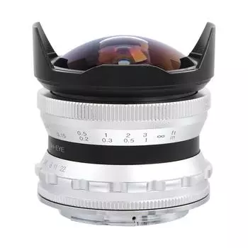 7.5MM F2.8 Fisheye объектив для беззеркальной камеры, обновление, оптимизация обработки изображений, латунное крепление ENEX для Sony серебряный