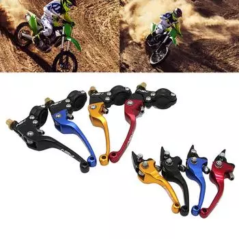 7/8 22 мм рычаги тормоза, сцепление, бычий рог для CRF KLX YZF EXC, универсальный для грязи, пит-байка, мини-велосипеда, часть для мотокросса красный