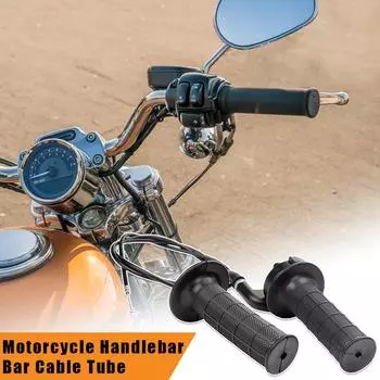 7/8 22mm Motorcycle Dirtbike Twist Throttle Accelerator Quick Action Throttle Bar Cable Tube Handle Grips Cable Set Accessories чёрный