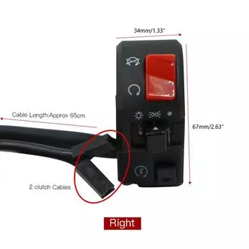 7/8 дюйма 22 мм мотоциклетный гудок поворотный сигнал старт дальний ближний диммер переключатель ручка сиденье переключатель сборка для Huanglong 300cc 600cc