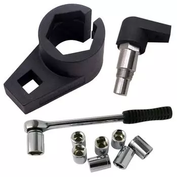 7/8 Inch/22mm Offset Oxygen Sensor Socket Wrench 3/8inch Drive O2 Sensor Socket Engine Wrench Universal for Most Models of Cars