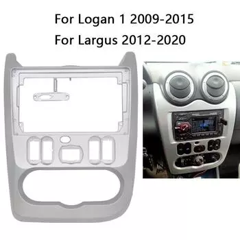 7/9 дюймов 2 Din головное устройство автомобильного радиоприемника для RENAULT Logan 1 2009-2015 авто стерео аудиоплеер DVD панель приборная панель рамка 9Inch