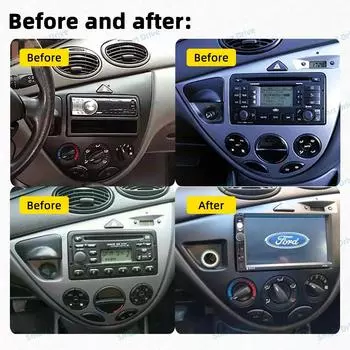 7 автомобильный радиоприемник для Ford Fiesta 1995 - 2001 Focus MK1 1998 - 2004 2 Din Android стерео автомобильный мультимедийный плеер GPS Carplay Autoradio