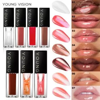 7-цветное масло для губ Mirror Moisturizing Увлажняющий восстанавливающий блеск для губ Укрепляющий блеск для губ Toot Lip Quick Dry Водостойкая и устойчивая к поту жидкая губная помада 01#