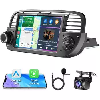 7 для Fiat 500 2007-2015 Apple Carplay Android стерео радио GPS WIFI SWC интеллектуальные автомобильные системы автомобильные мультимедиа 4-core 2GB+32GB