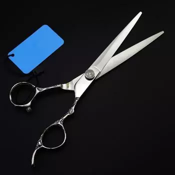 7-дюймовые профессиональные сливовые ножницы для стрижки человеческих волос парикмахерские ножницы для филировки парикмахерские ножницы