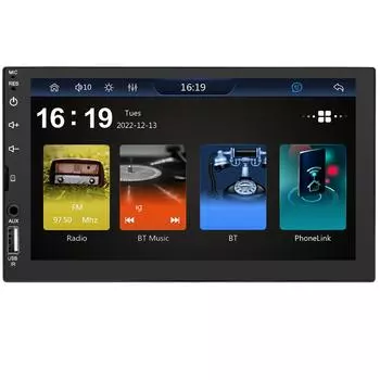 7-дюймовый экран Full HD сенсорный экран 2Din автомобильный MP5 Carplay Android Auto FM радиоплеер USB Bluetooth TF карта камера Mirro Link