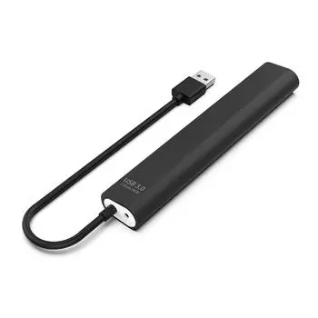 7-портовый разветвитель USB 3.0/2.0 HUB, высокоскоростной разделитель USB3.0 до 5 Гбит/с Передача данных USB HUB чёрный