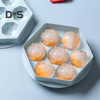 7 сеток/8 сеток, форма для кубиков льда, не содержит BPA, устойчива к разливу, PE, съемная крышка, машина для приготовления ледяных шаров, кухонная утварь Rectangle синий