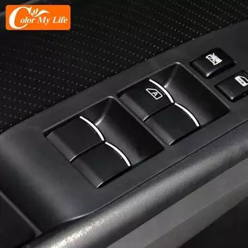 7 шт./компл. ABS Chrome для Nissan X-trail Qashqai Teana Sylphy Tiida March Sunny Note Altima наклейка на кнопку подъемника окон автомобиля For Sunny 05 -16