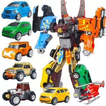 7 в 1 Tobot Трансформирующийся робот в автомобиль Игрушки Корея Мультфильм Братья Аниме Tobot Деформация Автомобиль Самолет Игрушки для Детей Подарок
