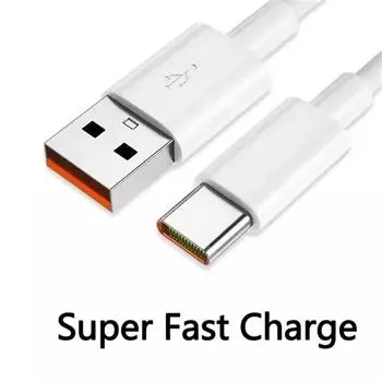 7A 100 Вт USB-кабель типа C, кабель для сверхбыстрой зарядки для Huawei Mate 40, 30, Xiaomi, Samsung, USB-кабели для быстрой зарядки, шнур для передачи данных 0.25 M