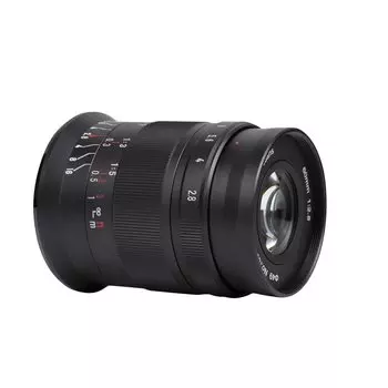 7artisans 60mm II Macro Lens Manual Single Focus Lens Сменный объектив Совместим с Canon Mount Camera F2.8 APS-C EOS-M (черный)