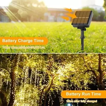 7M/12M/20M Solar Led Fairy Light Outdoor Festoon Led Waterproof Garland String Lights Christmas Party Garden Solar Lamp Decor