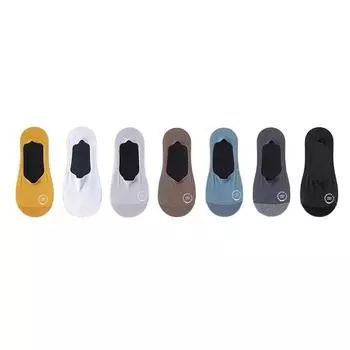7Pairs Mesh Ice Silk Boat Socks Solid Color Summer Thin Socks Men s Invisible Short Socks Outdoor 7Pairs