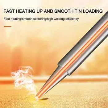 7pcs Copper T Soldering Iron Tip Set Electric Soldering Iron Lead-free Welding Tips Head BGA Soldering Tools Welding Tips розовый