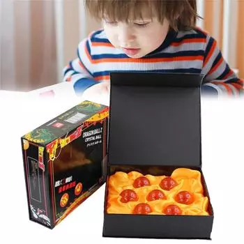 7шт Dragon Balls Crystal Balls Crystal Glass Balls Multifunction Safety Anime Transparent Balls B