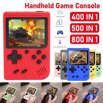 800 игр портативная игровая консоль 3-дюймовый TFT экран с 500/400 FC классические игры ностальгическая игровая консоль для детей и взрослых