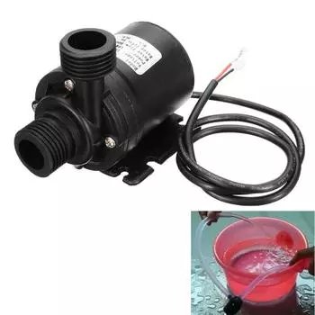800л/ч 3/5м DC12/24V солнечный бесщеточный двигатель погружной циркуляционный насос для воды
