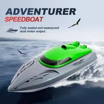 806 2,4G RC Лодка с дистанционным управлением 20 км/ч Водонепроницаемая игрушка Высокоскоростная RC Лодка Гоночная лодка Подарок для red 3 batteries красный