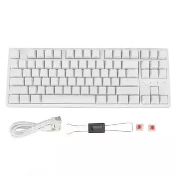 80% 87 клавиш механическая клавиатура беспроводная 2.4G Bluetooth 3.0 5.0 Type C проводная RGB подсветка игровая клавиатура