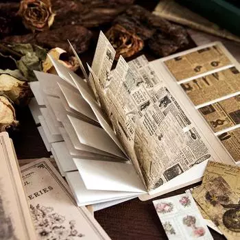 80 шт./упак. Винтажные материалы для книг, скрапбукинга, фотоальбомов, коллажей, журналов, креативных канцелярских принадлежностей, фоновая бумага A