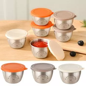 80ML Salad Dressing Container Leak-proof Condiment Containers Versatile Seasoning Box for Home бежевый