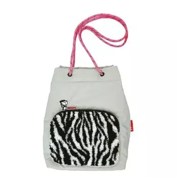 8411 Snoopy Boa Маленькая сумка-тоут IP Pochette Boa Peanuts 9S [Rootote] (03 Серый)