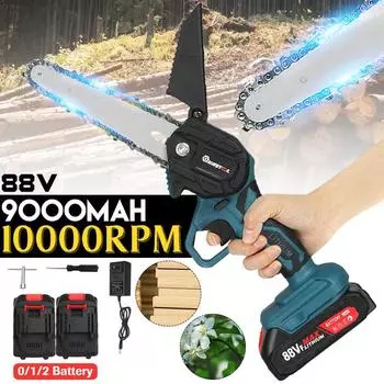 88VF 3000 Вт 6-дюймовая мини-электрическая пила, бензопила, садовая лесозаготовительная пила, деревообрабатывающие инструменты, фрезы по дереву для Makiita, аккумулятор 18 В
