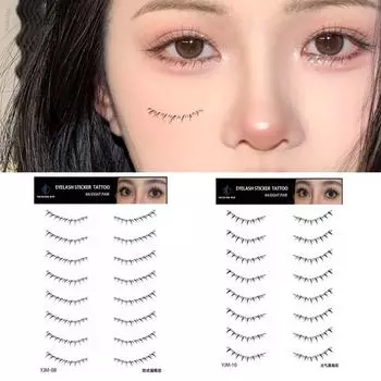 8/10Pairs 3D False Eyelashes Stickers Simulation Under Eye Fake Eyelash Eye Makeup Tools A02