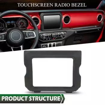 8.4 Radio Trim Bezel Surround For 2018-2023 2024 Jeep Wrangler JL 6AB55TX7AB