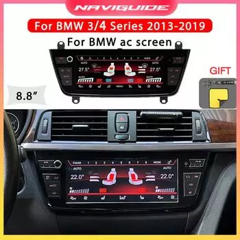8,8-дюймовый сенсорный экран AC Board Air Conditioning Panel для BMW 3 4 Series 2013 2014 2015 2016 2017-2019 IPS AC Car Multimedia красный