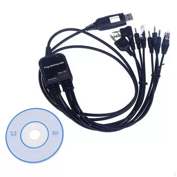 8 в 1 USB-кабель для программирования, многофункциональный, прочный, профессиональный, межсоединительные аксессуары, разъем для передачи данных