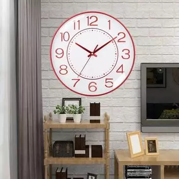 8 inch Simple Style Wall Clock Living Room Home Decor Digital Clocks Modern Design Swinging Pendulum Bedroom Ornament Office 8 inch белый