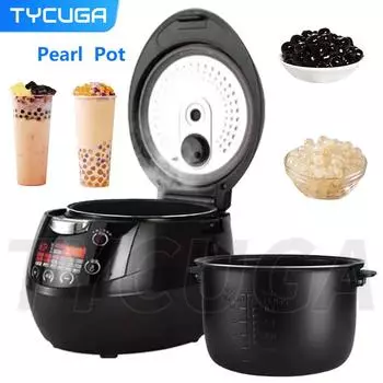 8 л тапиока-варка молочный чай магазин Pearl Плита Bubble Tea Pearl подогреватель горшок таро шар/саго/красная фасоль машина 900 Вт 110 В/220 В EU Plug&220V