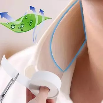8 м/16 м одноразовые мужские и женские защитные подушечки для воротника, самоклеящиеся подкладки для рубашки, летняя защита воротника от пятен пота 1Rolls 8M