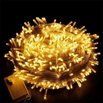 8 Modes Outdoor LED Christmas Light 10M 20M Christmas Garlands for Decor Party Wedding Garden Street String Lights Holiday Light 10M 100Leds EU Plug