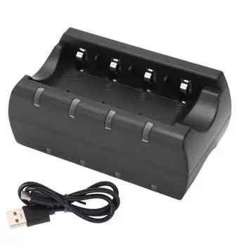 8 Ports Battery Charger Fast Prevent Slip USB Rechargeable Batteries Charger for RCR123A 16340