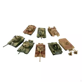 8 шт. 1/72, наборы моделей танков, игры-головоломки, строительные игрушки, сделай сам, сборка для показа детям Style A