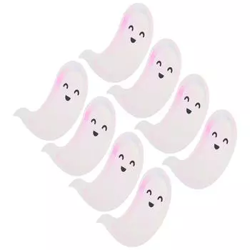 8 шт. Бумага для тарелки с привидениями на Хэллоуин, украшения для ванной комнаты, обеденный стол, поднос, тарелки для торта на вечеринку