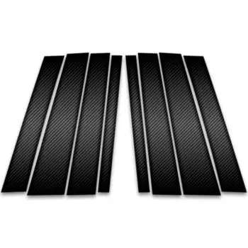 8 шт. для Volvo XC90 2016-2018 2019 2020 2021 2022 2023 Карбоновый вид столбов автомобиля Накладка на окно Наклейки на колонку BC