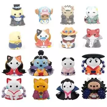 8 шт./набор One Piece Cos Cat фигурка игрушка Wanno Country Kaidou Jinbe украшение для торта Kozuki Oden украшения