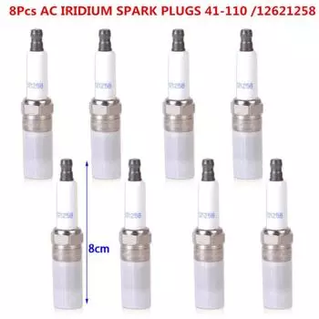 8 шт. свечи зажигания Ac Iridium 41-110 /12621258 для Chevrolet Buick Gmc Hummer Saab