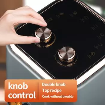 8L Smart Electric Air Fryers Большая емкость Автоматическая бытовая мульти 360° Выпечка LED Сенсорный экран Фритюрница Без масла 220 В EU