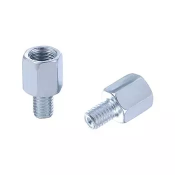 8mm 10mm Rear Mirror Adapters Thread Reducer Rearview Mirror Conversion Screw Scooter Motorcycle Sliver 8MM