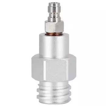 8mm Male Quick Plug to Male Thread TR21-4 CO2 Cylinder Tank Adapter Connector for Soda Club(Silver ) серебряный