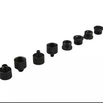 8Pcs Microphone Stand Adapter Black for Microphone Stand Mount To Camera Tripod